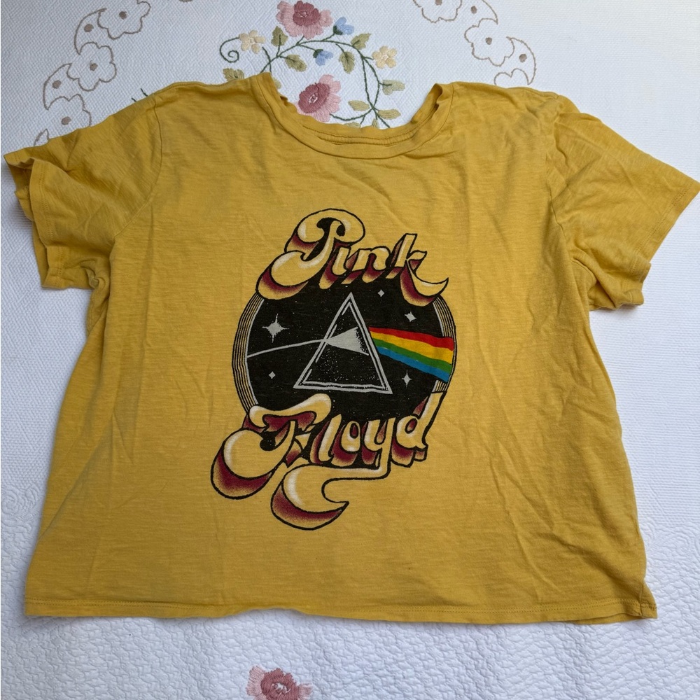 Pink Floyd Yellow Graphic Kids Tee
